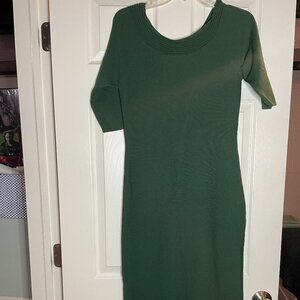 NY&Co Eve Mendes Forest Green Sweater Dress